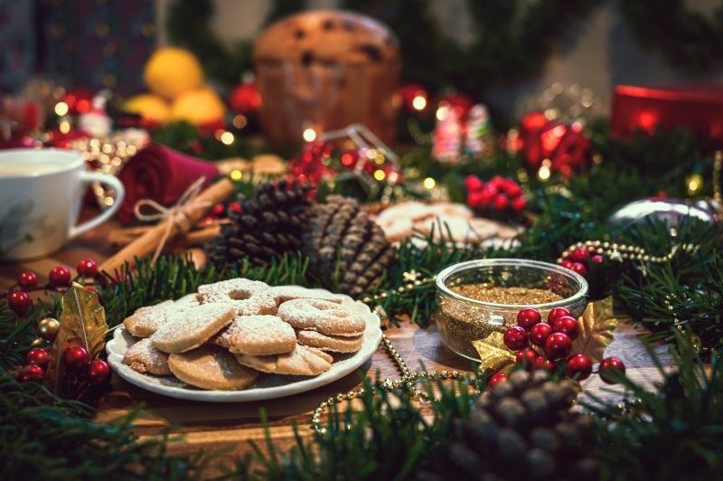 holiday food table